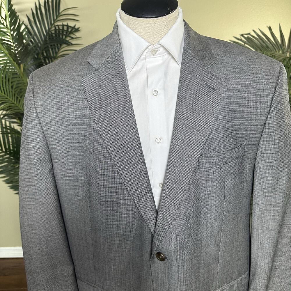 Chaps Ralph Lauren VTG Sport Coat Men 48R Birdseye Wool